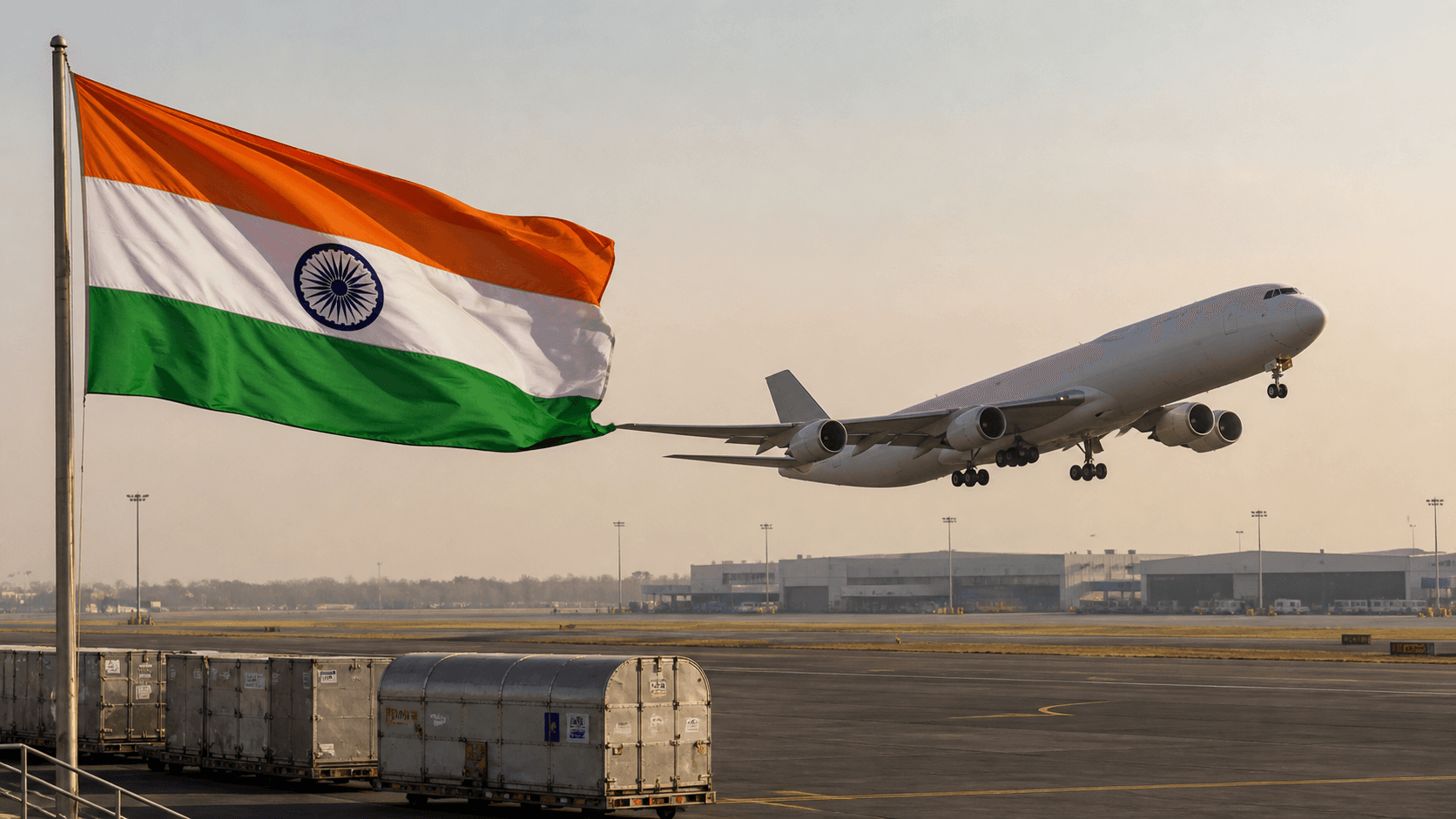 India acelera carga aérea hacia Europa. El tiempo de transbordo en Delhi se reduce a pocas horas