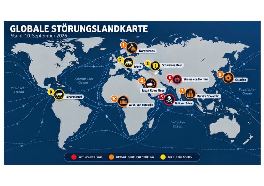 Mapa global de interrupciones: Dónde se queda atrapada la carga actualmente