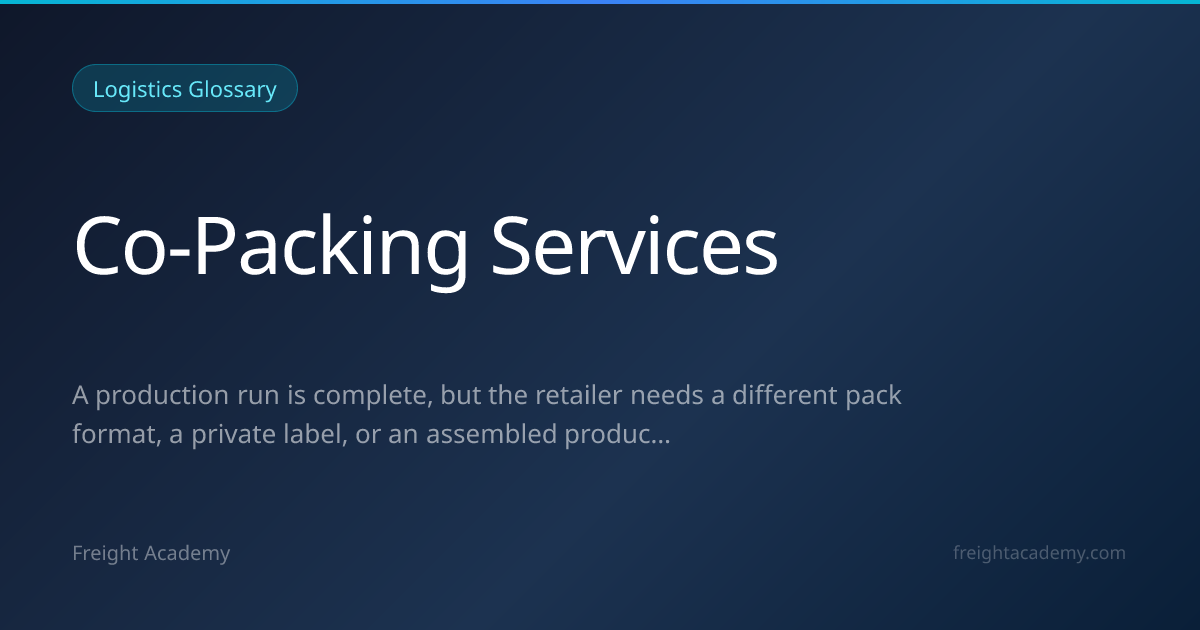 Co-Packing Services – Meaning & Definition | Freight Academy